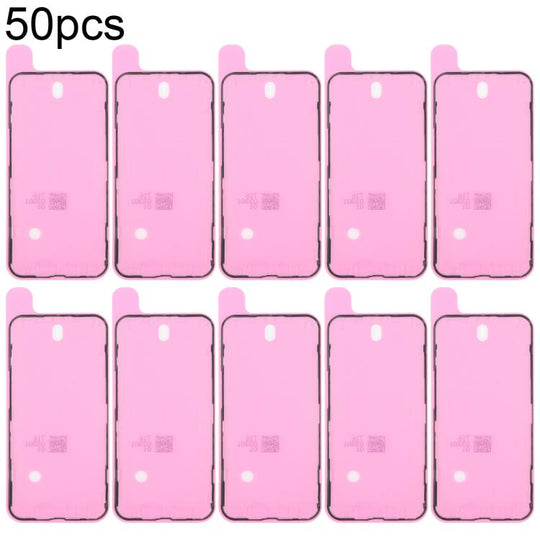 For iPhone 14 50pcs OEM LCD Frame Bezel Waterproof Adhesive Gasket, Airtightness Test Compatible