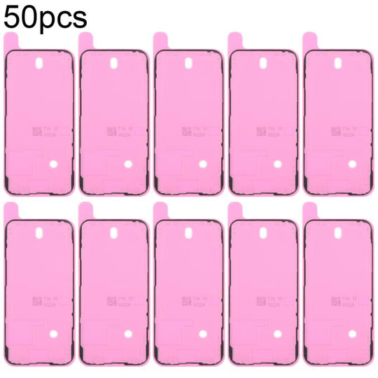 For iPhone 14 Pro 50pcs OEM LCD Frame Bezel Waterproof Adhesive Gasket, Airtightness Test Compatible