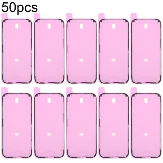 For iPhone 16 Pro 50pcs OEM LCD Frame Bezel Waterproof Adhesive Gasket, Airtightness Test Compatible
