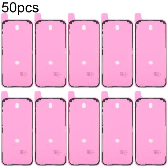For iPhone 17 50pcs OEM LCD Frame Bezel Waterproof Adhesive Gasket, Airtightness Test Compatible