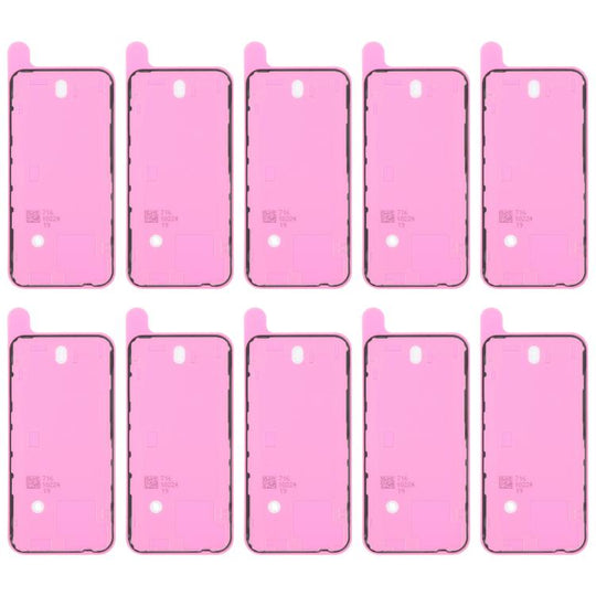 For iPhone 14 10pcs OEM Back Housing Cover Adhesive, Airtightness Test Compatible