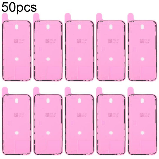 For iPhone 15 50pcs OEM Back Housing Cover Adhesive, Airtightness Test Compatible