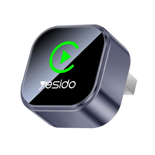 Yesido KM31 Mini 2-in-1 Wired to Wireless CarPlay and Android Auto Car Adapter(Black)