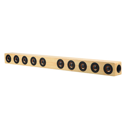 D90+ Subwoofer Wooden Bluetooth 4.2 Speaker with Remote Control, Support TF Card & 3.5mm AUX Coaxial & Optical Fiber & U Disk(Yellow) - Desktop Speaker by buy2fix | Online Shopping UK | buy2fix