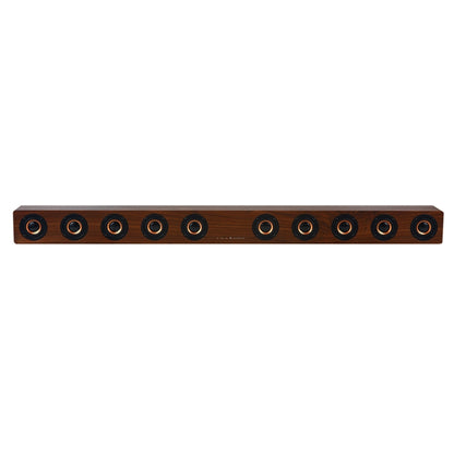 D90+ Subwoofer Wooden Bluetooth 4.2 Speaker with Remote Control, Support TF Card & 3.5mm AUX Coaxial & Optical Fiber & U Disk(Gray) - Desktop Speaker by buy2fix | Online Shopping UK | buy2fix