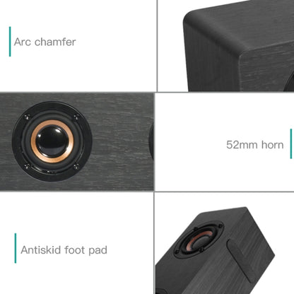 D90+ Subwoofer Wooden Bluetooth 4.2 Speaker with Remote Control, Support TF Card & 3.5mm AUX Coaxial & Optical Fiber & U Disk(Brown) - Desktop Speaker by buy2fix | Online Shopping UK | buy2fix