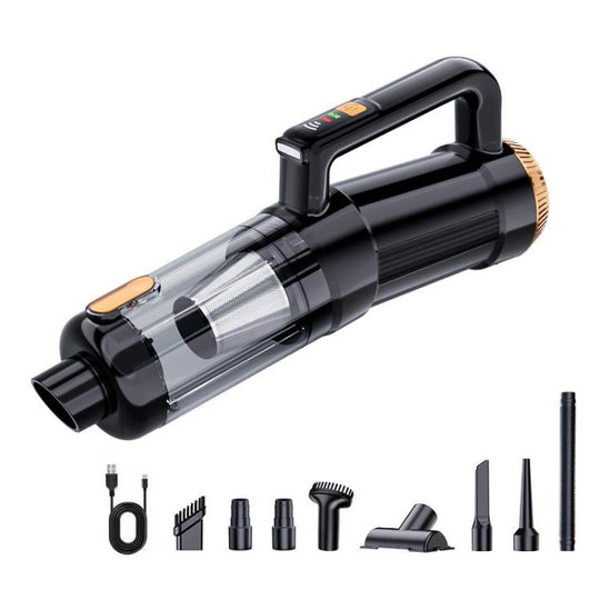SUITU ST-132 Plus Max Handheld Blow Suction Combo Vacuum Cleaner, Type:2000mAh x 3(Black Gold)