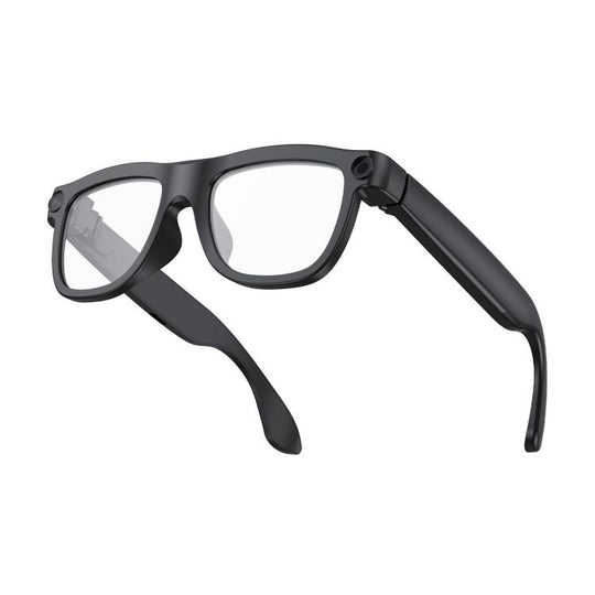 E09C Photochromic Lenses Smart AI Glasses with 8MP HD Camera, BT Call, Video Recording, WiFi Transmission, Al Smart Voice Assistant(Black)