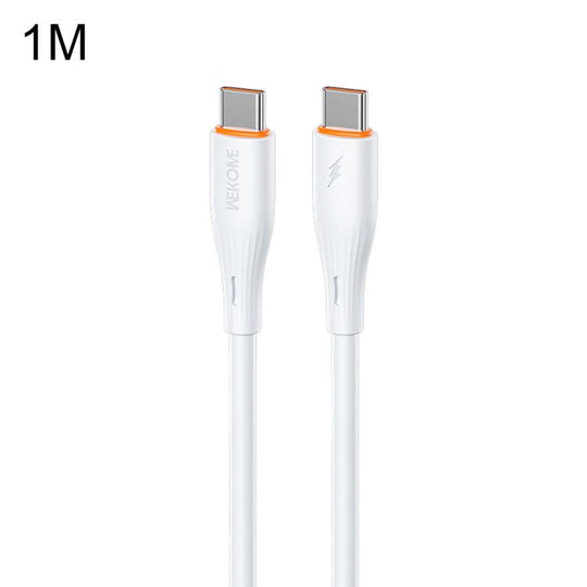 WK WDC-C35 Swift PD65W Type-C to Type-C Ultra-Fast Charging Data Cable, Length:1M(White)