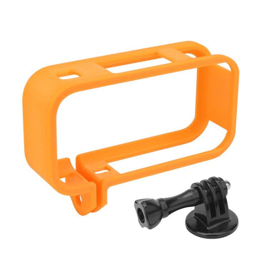 For Insta360 X6 Camera Protective Frame with 1/4 Screw Mount(Horizontal Frame Orange)