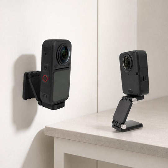 For Insta360 X6 / DJI Osmo 360 II Foldable Magnetic Mount(Black)