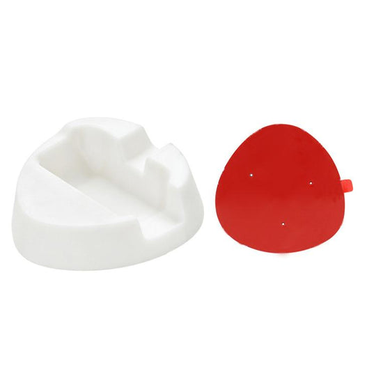 For Insta360 X6 Silicone Camera Base Non-Slip Mount(WHite + Adhesive)