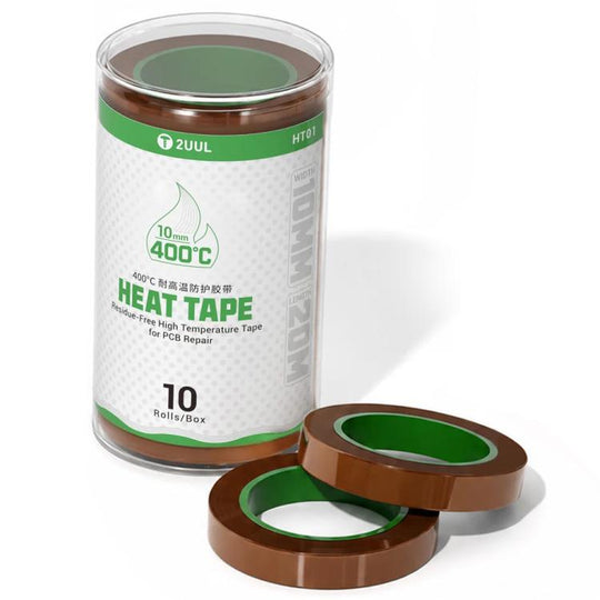 2UUL 400°C High Temperature Resistant Protective Tape, Specification:10mm