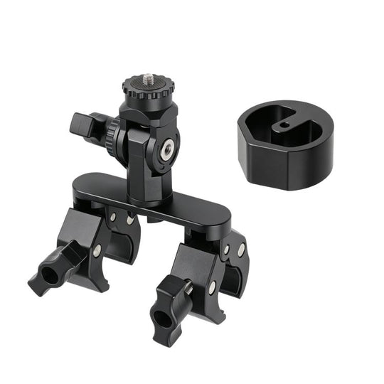 Pole Clamp Mount for Starlink Mini, Type:Dual-clamp + Pipe Adapter