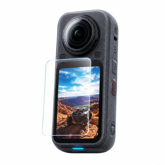 For Insta360 X6 Curved Heat-Bent Tempered Glass Screen Film(Transparent)