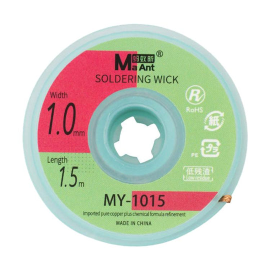 MaAnt 1.5m Low Residue No-clean Solder Wick, Model:MY-1015