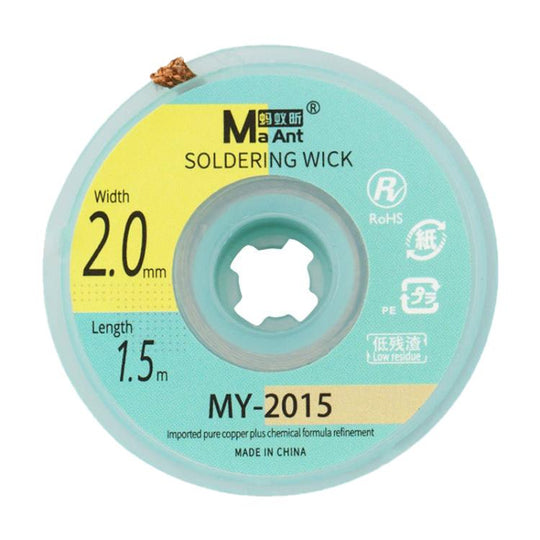 MaAnt 1.5m Low Residue No-clean Solder Wick, Model:MY-2015