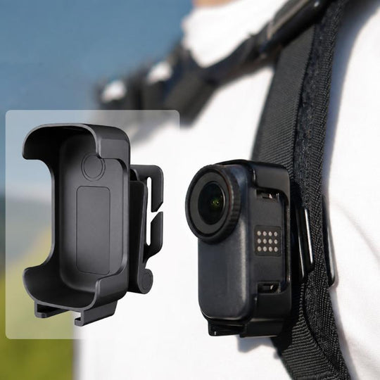 For DJI Osmo Nano Xasurg Magnetic Clip Multi-Function Fixed Mount with Head Strap(Black)
