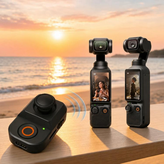 For DJI Osmo Pocket 4P / 4 / 3 Xasurg Wireless Bluetooth Remote Control(Black)
