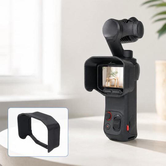 For Insta360 Luna Pro Screen Sun Hood Multi-Directional Anti-Glare Screen Shade Cover(Black)