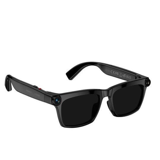 M10A AI Smart Glasses with 20MP Camera, HeyCyan App, AI Translation, Video Recording, Voice Assistant, Type:Sunglasses(Black)