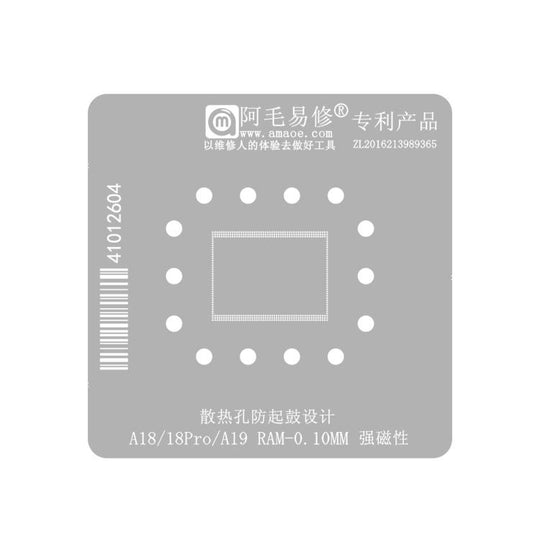 AMAOE Tin Plating Tool, Model:A18/18Pro/A19 Upper-layer RAM