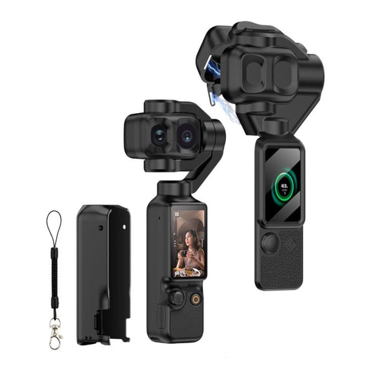 For DJI Osmo Pocket 4P GKK Gimbal Cover Camera Protector Screen Body Magnetic Full Cover(Black)