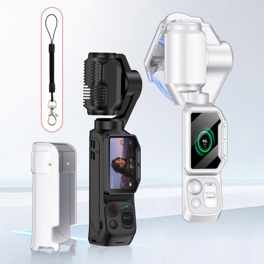 For Insta360 Luna Ultra GKK Gimbal Cover Camera Protector Screen Body Magnetic Full Cover(White)