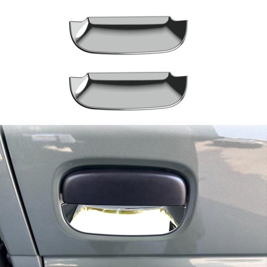 1 Pair Car Door Handle Decorative Protective Cover for Suzuki Carry 2026(Electroplated Mirror Surface)