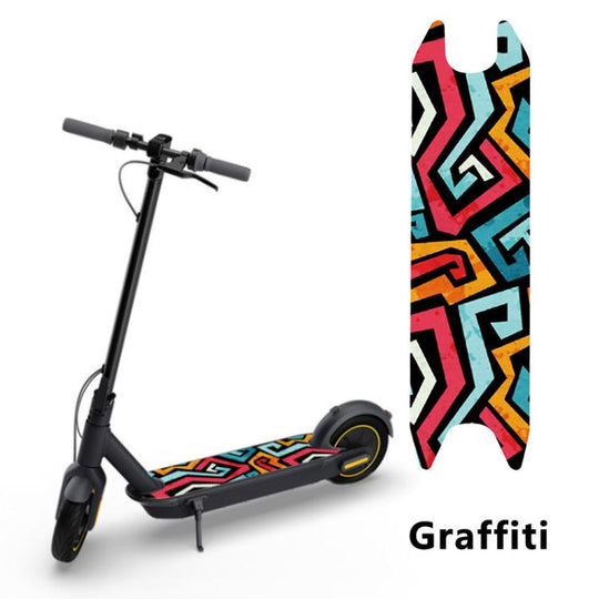 Electric Scooter Pedal Anti-slip Decorative Sticker for Ninebot MAX G30 / G30D(Graffiti)