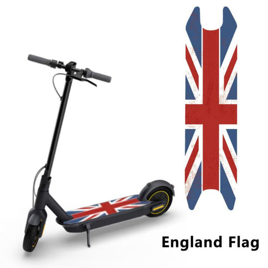Electric Scooter Pedal Anti-slip Decorative Sticker for Ninebot MAX G30 / G30D(UK Flag)