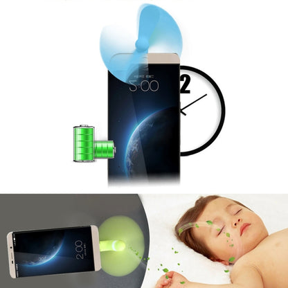 Fashion USB 3.1 Type-C Port Mini Fan with Two Leaves, For Mobile Phone with OTG Function(Green) - USB Fan by buy2fix | Online Shopping UK | buy2fix
