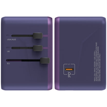 MOMAX 1-World UA8 PD 70W Fast Charger Power Adapter(Purple) - USB Charger by MOMAX | Online Shopping UK | buy2fix
