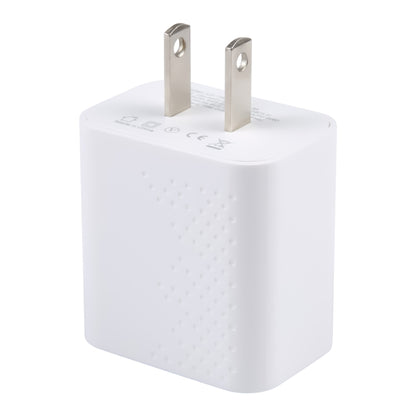 LZ-105A+C PD 20W USB-C/Type-C+QC 3.0 USB Ports Dot Pattern Travel Charger, US Plug(White) by buy2fix