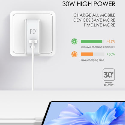 LDNIO A4403C 30W PD + Auto-id Foldable Fast Travel Charger with 1m USB-C / Type-C Cable, US Plug - USB Charger by LDNIO | Online Shopping UK | buy2fix