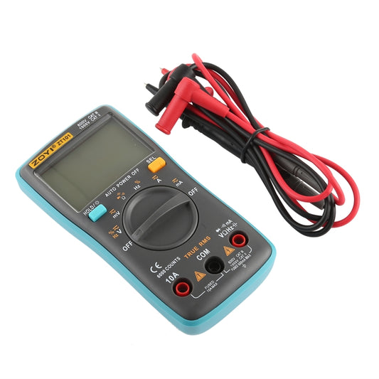 ZOYI ZT101 600V CAT III / 1000V CAT II 6000 Counts Portable Digital Multimeter AC / DC Current Voltage Tester Meter with Back-light LCD Screen & Holder - Current & Voltage Tester by buy2fix | Online Shopping UK | buy2fix