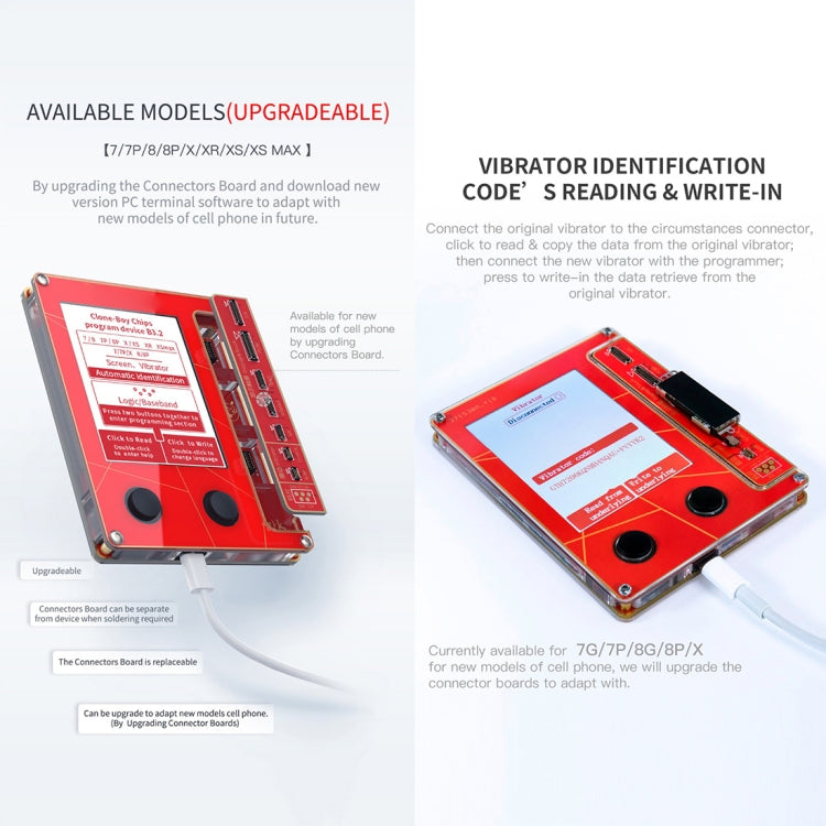 Chip Programmer LCD Screen True Tone Repair Programmer for iPhone 7 / 8 / XR /XS / XS Max Data Transfer - Repair Programmer by buy2fix | Online Shopping UK | buy2fix