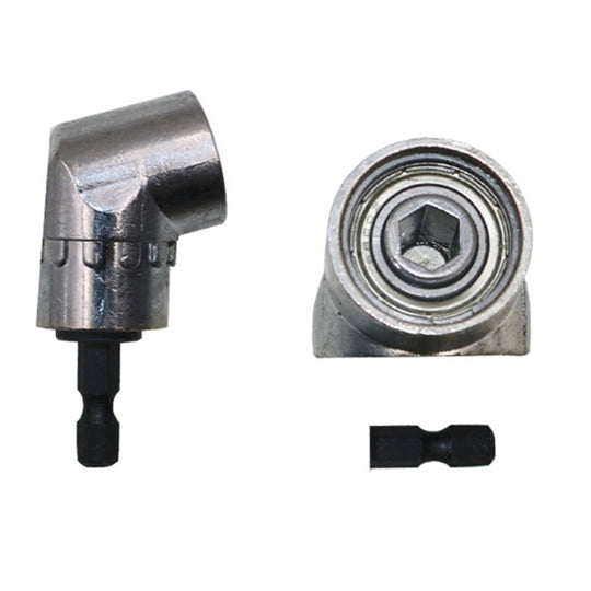 105 Degree Right Angle Drill Driver Bit Extension Power Drill Tool 7mm Hex Magnetic Power Screwdriver Socket Adaptor(Short Type)