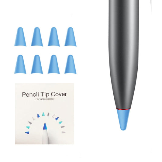 8 PCS Non-slip Mute Wear-resistant Nib Cover for M-pencil Lite (Dark Blue) - Pencil Accessories by buy2fix | Online Shopping UK | buy2fix