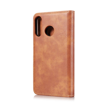 DG.MING Crazy Horse Texture Flip Detachable Magnetic Leather Case for Huawei P30 Lite, with Holder & Card Slots & Wallet (Brown) - Huawei Cases by DG.MING | Online Shopping UK | buy2fix