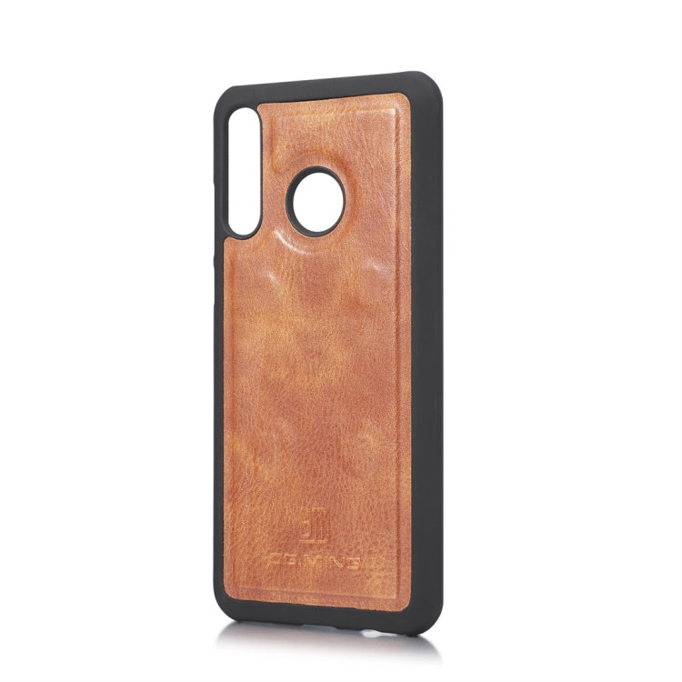 DG.MING Crazy Horse Texture Flip Detachable Magnetic Leather Case for Huawei P30 Lite, with Holder & Card Slots & Wallet (Brown) - Huawei Cases by DG.MING | Online Shopping UK | buy2fix