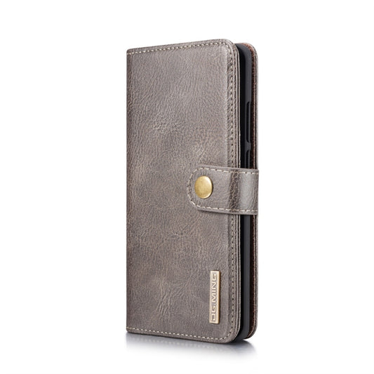 DG.MING Crazy Horse Texture Flip Detachable Magnetic Leather Case for Huawei P30 Pro, with Holder & Card Slots & Wallet (Grey) - Huawei Cases by DG.MING | Online Shopping UK | buy2fix