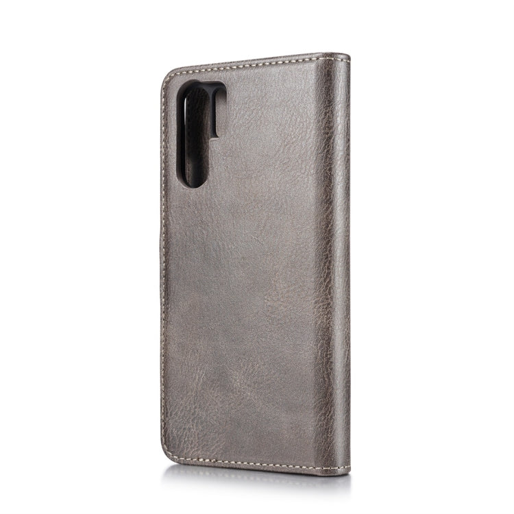 DG.MING Crazy Horse Texture Flip Detachable Magnetic Leather Case for Huawei P30 Pro, with Holder & Card Slots & Wallet (Grey) - Huawei Cases by DG.MING | Online Shopping UK | buy2fix