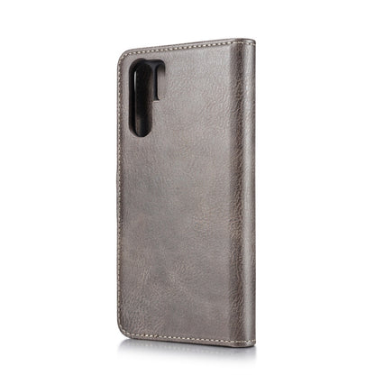 DG.MING Crazy Horse Texture Flip Detachable Magnetic Leather Case for Huawei P30 Pro, with Holder & Card Slots & Wallet (Grey) - Huawei Cases by DG.MING | Online Shopping UK | buy2fix