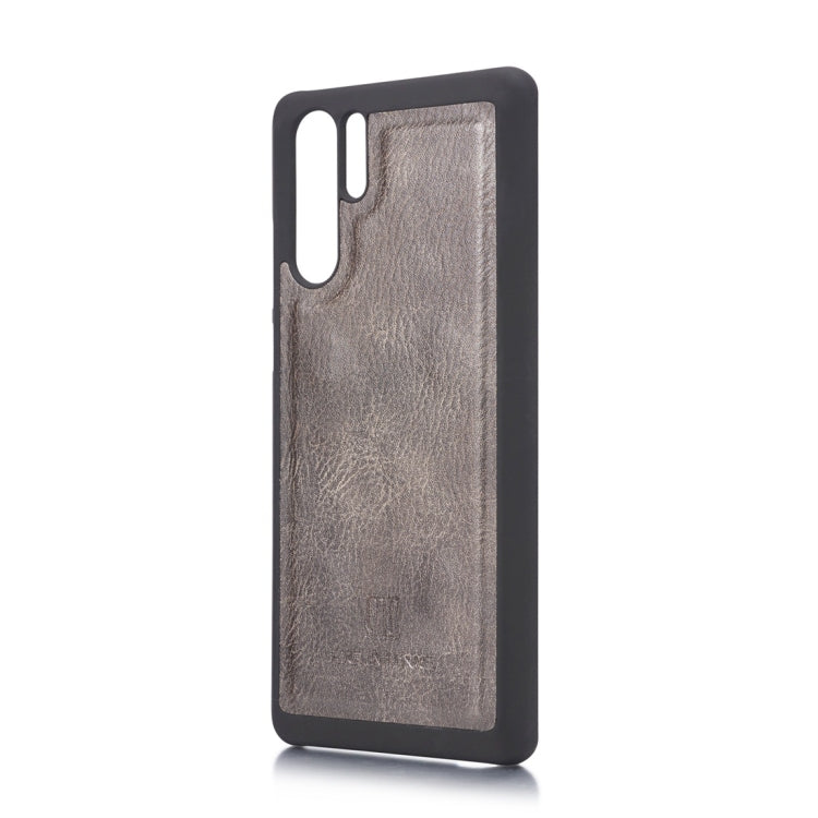 DG.MING Crazy Horse Texture Flip Detachable Magnetic Leather Case for Huawei P30 Pro, with Holder & Card Slots & Wallet (Grey) - Huawei Cases by DG.MING | Online Shopping UK | buy2fix