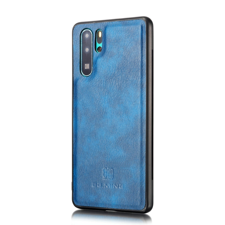 DG.MING Crazy Horse Texture Flip Detachable Magnetic Leather Case for Huawei P30 Pro, with Holder & Card Slots & Wallet (Blue) - Huawei Cases by DG.MING | Online Shopping UK | buy2fix