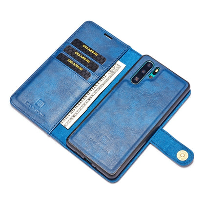 DG.MING Crazy Horse Texture Flip Detachable Magnetic Leather Case for Huawei P30 Pro, with Holder & Card Slots & Wallet (Blue) - Huawei Cases by DG.MING | Online Shopping UK | buy2fix