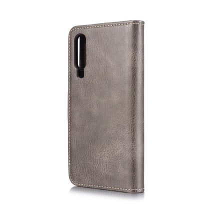DG.MING Crazy Horse Texture Flip Detachable Magnetic Leather Case for Huawei P30, with Holder & Card Slots & Wallet (Grey) - Huawei Cases by DG.MING | Online Shopping UK | buy2fix