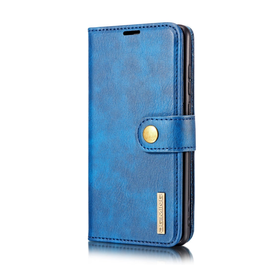 DG.MING Crazy Horse Texture Flip Detachable Magnetic Leather Case for Huawei P30, with Holder & Card Slots & Wallet (Blue) - Huawei Cases by DG.MING | Online Shopping UK | buy2fix