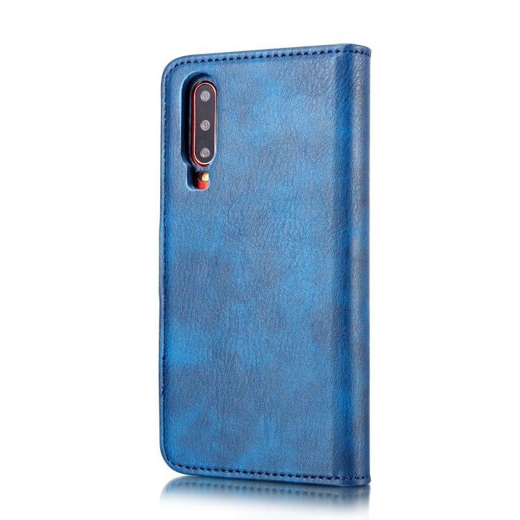 DG.MING Crazy Horse Texture Flip Detachable Magnetic Leather Case for Huawei P30, with Holder & Card Slots & Wallet (Blue) - Huawei Cases by DG.MING | Online Shopping UK | buy2fix